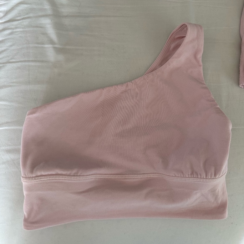lululemon Align™ Asymmetrical Bra Light Support, A/B Cup Size: 4 Flush Pink